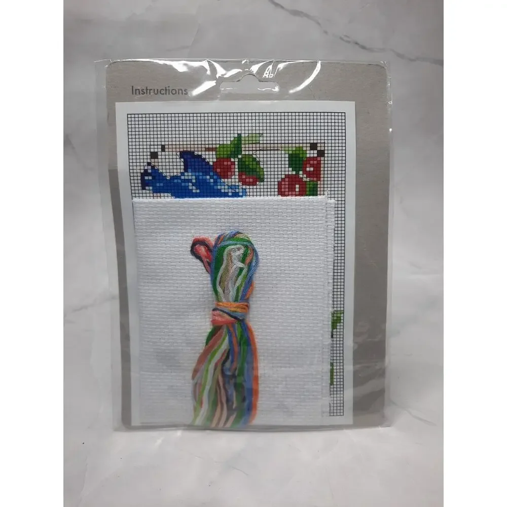 Crafters Square Cross Stitch Kit Bluebirds Nest 5x7
